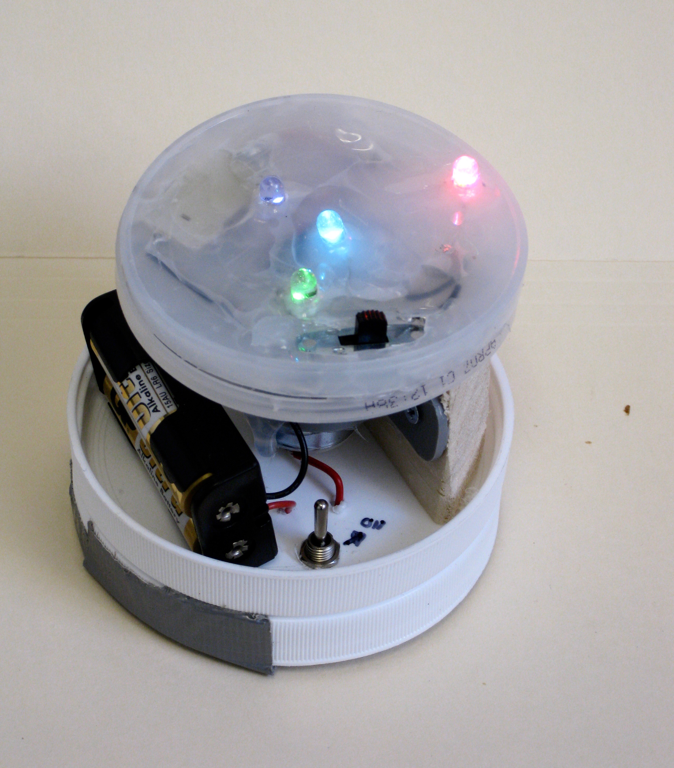 photo of spinning party light machine